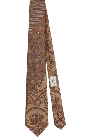 Etro Seidenkrawatte im Patchwork-Design