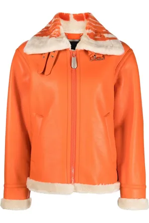 Philipp Plein Pilotenjacke in Lederoptik