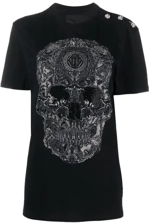 Philipp Plein T-Shirt mit Totenkopf-Print