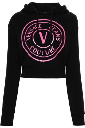 VERSACE Cropped-Hoodie mit Logo