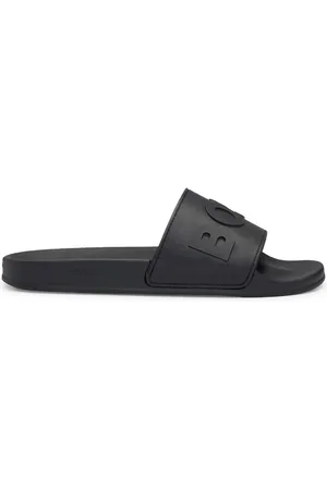 HUGO BOSS Pantoletten mit Logo-Prägung