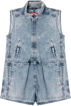 Diesel Ärmelloser J-Annet Jeans-Jumpsuit