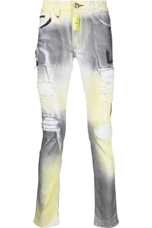 Philipp Plein Slim-Fit-Jeans mit Print