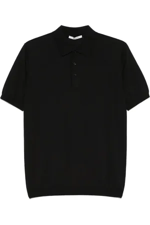 KANGRA CASHMERE Fein gestricktes Poloshirt