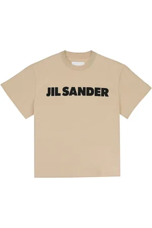 Jil Sander "Dark Sand" T-Shirt mit Logo-Print