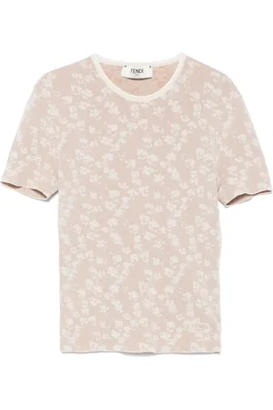 Fendi T-Shirt aus Bloom-Jacquard