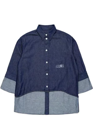 Maison Margiela Jeanshemd mit Logo-Print