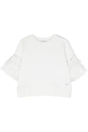 MONNALISA T-Shirt mit Tüllärmeln