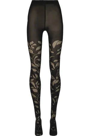 Wolford Strumpfhose aus Blumenjacquard