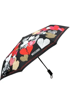 Moschino Regenschirm mit Herz-Print