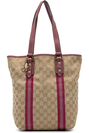 Gucci 2000-2015 Web Jolicoeur Tote Bag aus GG Canvas