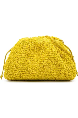 Bottega Veneta 2012-2024 Boucle The Mini Pouch Umhängetasche aua Raffiabast