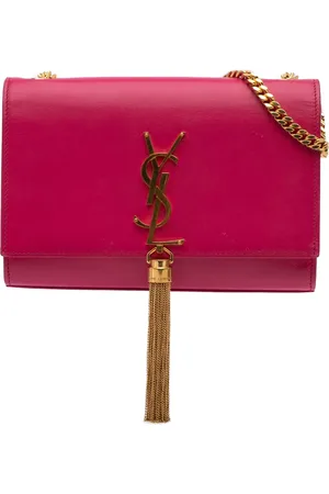 Saint Laurent 2018 mittelgroße Smooth Classic Monogram Kate Umhängetasche aus Kalbsleder mit Quaste