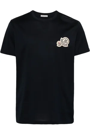 Moncler T-Shirt mit Logo-Applikation
