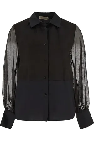 GENTRYPORTOFINO Hemd mit semi-transparenten Ärmeln
