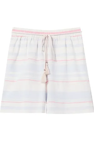 Twin-Set Gestreifte Shorts mit Kordelzug