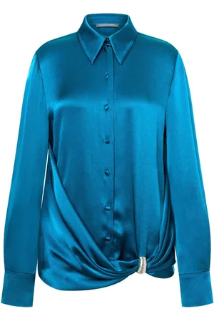 Alberta Ferretti Drapierte Satinbluse
