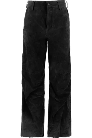 SALVATORE SANTORO Lederhose mit geradem Bein