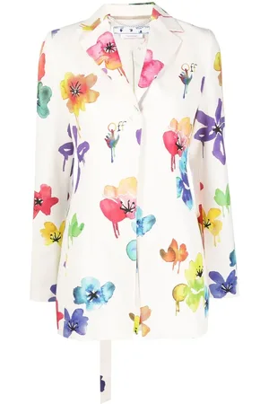 OFF-WHITE Blazer mit Blumen-Print
