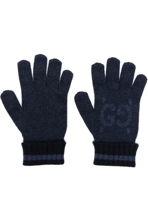 Gucci Handschuhe aus Kaschmir mit GG-Intarsie