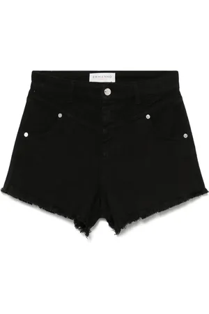 Ermanno Firenze Ausgefranste Jeans-Shorts