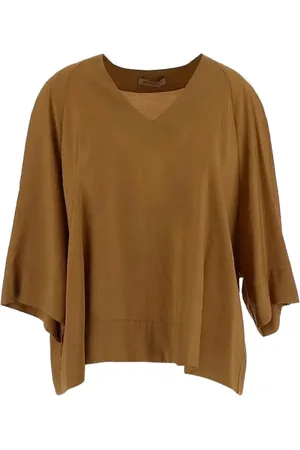 GENTRYPORTOFINO Bluse mit V-Ausschnitt