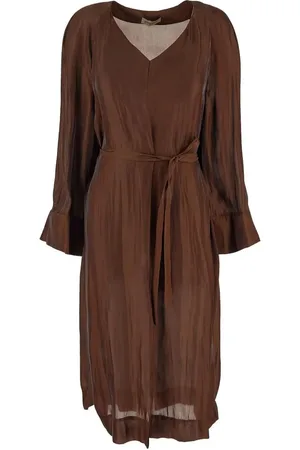 GENTRYPORTOFINO Midikleid mit Gürtel