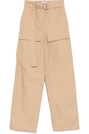 Jil Sander Cargohose mit Logo-Stickerei