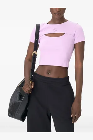 Marine Serre T-Shirt mit Cut-Outs