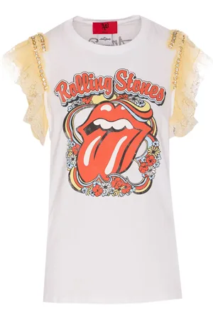 ANIYE BY X The Rolling Stones T-Shirt mit Spitze