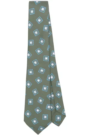 Kiton Gemusterte Seidenkrawatte
