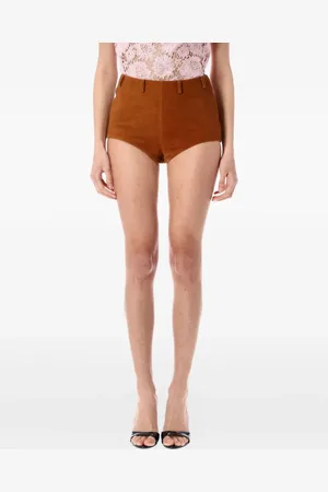 Self-Portrait Kurze Shorts aus Wildleder
