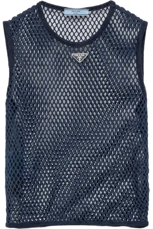 Prada Top in Netzoptik