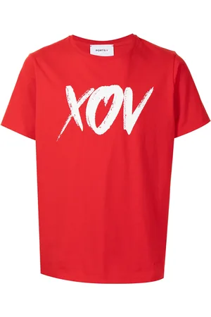 Ports V T-Shirt mit Slogan-Print
