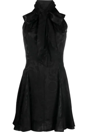 VERSACE Satinminikleid aus Barocco-Jacquard