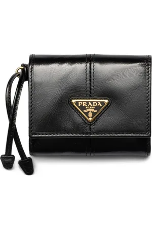 Prada Portemonnaie mit dreieckigem Logo