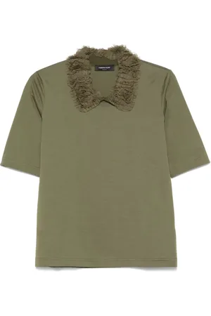 Fabiana Filippi T-Shirt mit Rüschenkragen