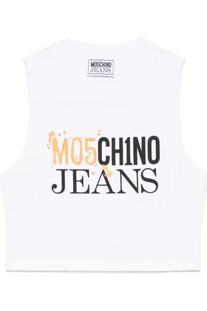 Moschino Cropped-Oberteil mit Logo-Print