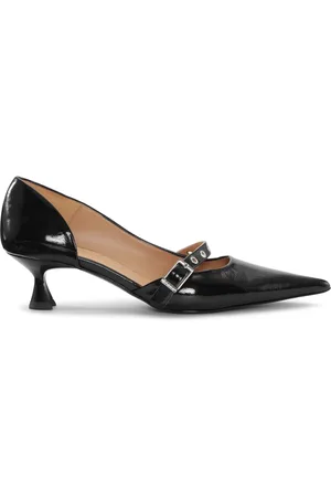 Ganni Kitten-Heel-Pumps mit Ösen-Detail