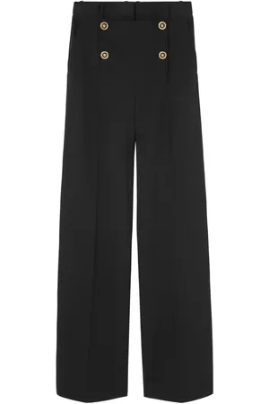 VERSACE Weite Hose mit hohem Bund