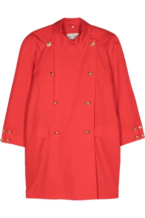 VALENTINO GARAVANI 1980s Trenchcoat mit Logo-Gravur