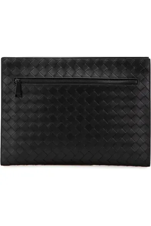 Bottega Veneta 2012-2024 mittelgroße Intrecciato Document Case Clutch