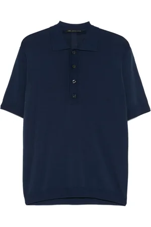 LOW BRAND Fein gestricktes Poloshirt