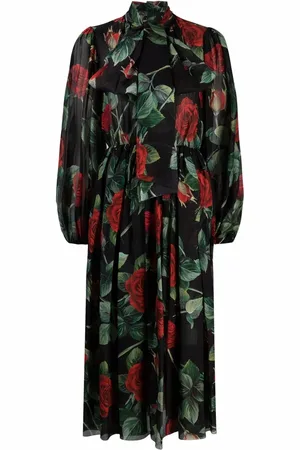 Dolce & Gabbana Kleid mit Blumen-Print