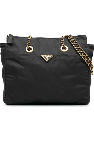 Prada 2000-2013 mittelgroße Tessuto Impuntu Tote Bag