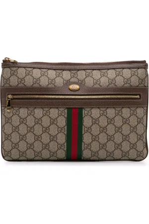 Gucci 2000-2015 große GG Supreme Web Ophidia Clutch