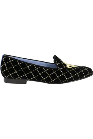 Blue Bird Loafer mit Fleur-de-lis-Stickerei