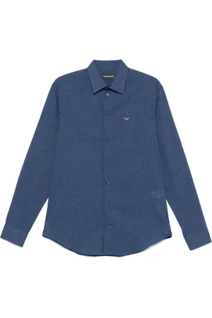 Emporio Armani Hemd mit Logo-Stickerei
