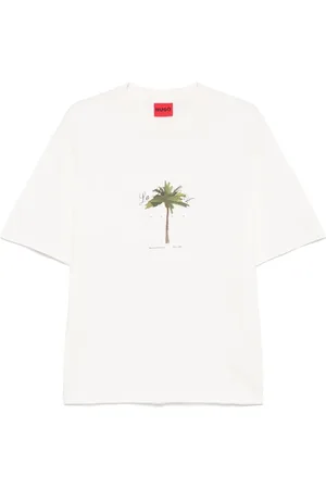 HUGO BOSS T-Shirt mit Palmen-Print