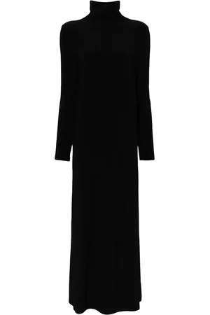 Norma Kamali Langärmeliges Abendkleid mit Stehkragen